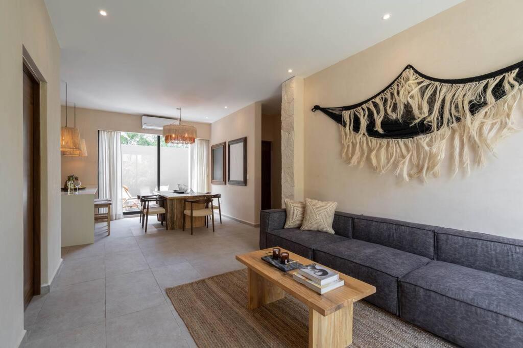 Departamento Boho Chic, Alberca Privada , Centrico Appartement Tulum Pueblo Buitenkant foto