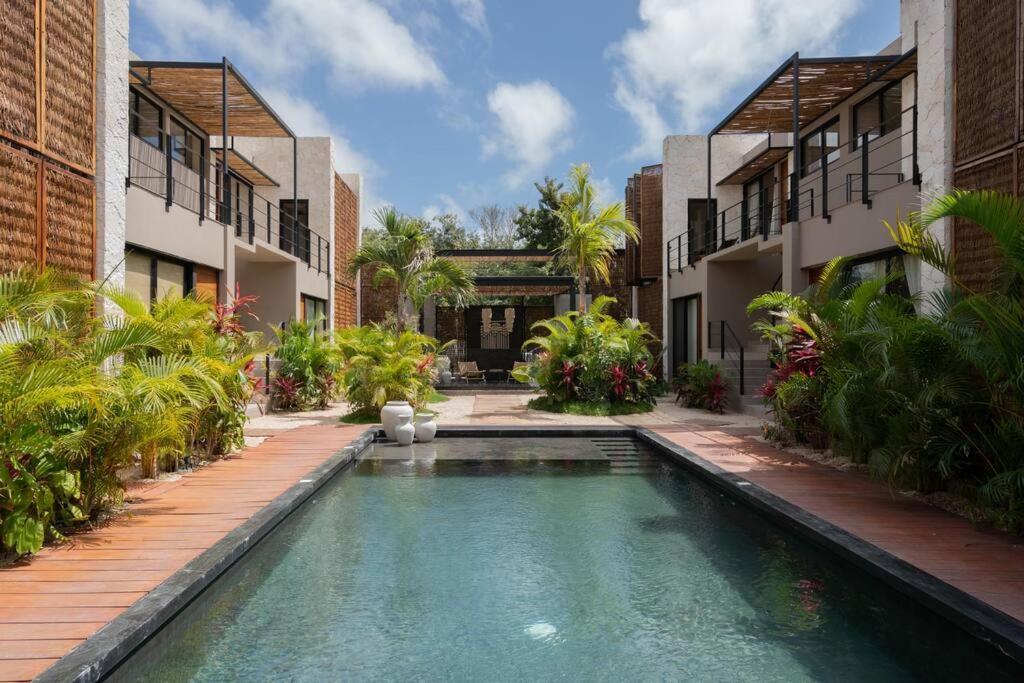 Departamento Boho Chic, Alberca Privada , Centrico Appartement Tulum Pueblo Buitenkant foto