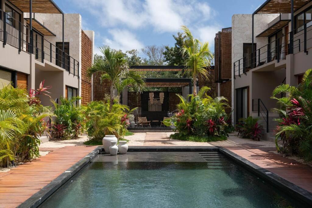 Departamento Boho Chic, Alberca Privada , Centrico Appartement Tulum Pueblo Buitenkant foto