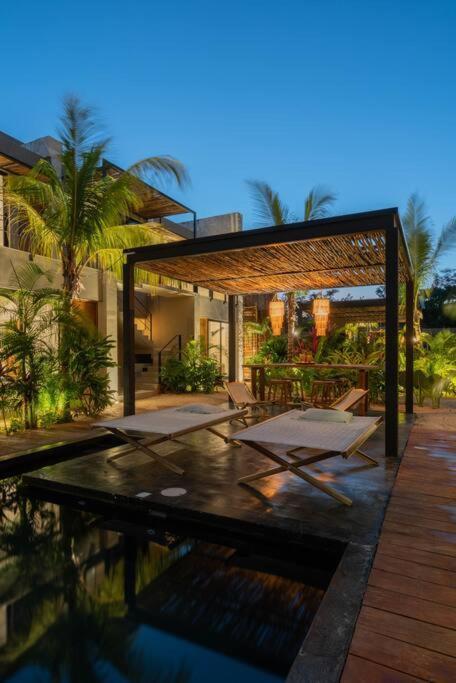 Departamento Boho Chic, Alberca Privada , Centrico Appartement Tulum Pueblo Buitenkant foto