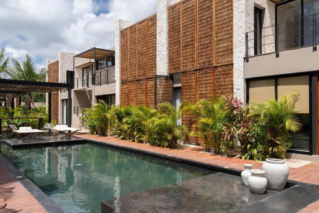 Departamento Boho Chic, Alberca Privada , Centrico Appartement Tulum Pueblo Buitenkant foto